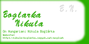 boglarka nikula business card